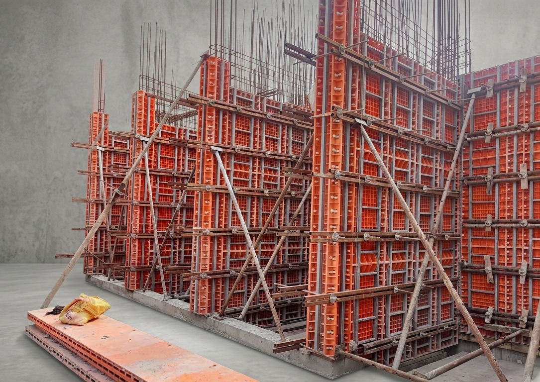 Plastoform elevator and lift shaft formwork
